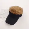 Gorra de Béisbol con Peluca para Hombres y Mujeres, Sombrero Divertido, Gorro con Peluca, Gorra Integrada Casual, Cabello CortoProcesamiento Personalizado
