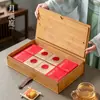 Caja de Empaque Nueva para Pasteles de Luna de Mediados de Otoño 2026, Caja de Mano de Bambú de Imitación, Caja de Empaque Universal para Pasteles de Luna de Mediados de Otoño de 8 Piezas, Caja Vacía