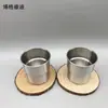 Taza de Agua para Exteriores de Acero Inoxidable 304 Estilo Japonés Taza de Café Taza Portátil Taza Apilable Taza con Escalón