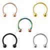 Juego de combinación multiestilo de clavos para cejas y nariz transfronterizos, varilla C de acero inoxidable, varilla banana, joyería de punción multiusos al por mayor
