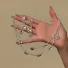 Nova Gargantilha Empilhável de Diamante Brilhante Geométrica Nicho Alto Padrão Luxo Leve Estilo Palaciano Versátil de Alto Padrão
