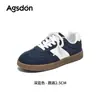 Tênis Augustus Lion Azul Retro Exército Alemão Tênis Feminino 2026 Outono Novo Casual Plano Sapatos Esportivos