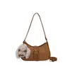 Bolso Bandolera Retro de Diseño Exclusivo Tipo Bollo para Mujer 2025 Nuevo Estilo Invierno Estilo Extranjero Versátil Bolso de Hombro Único Cruzado de Lujo Ligero