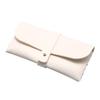 Estuche para gafas de fábrica en stock, nuevo bolso para gafas de sol de cuero con un solo clavo, caja para gafas de sol tejida a mano, logotipo imprimible