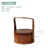 Lonchera Portátil Estilo Chino, Fiambrera Retro, Canasta Portátil, Caja de Madera Maciza para Picnic y Conservación Fresca, Lonchera, Venta Directa de Fábrica, Portátil