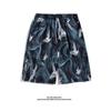 Calças de Praia Masculinas Verão Finas Secagem Rápida Para Usar na Água Cinco Minutos Calças de Natação Moda Marca Soltas Férias na Praia Shorts Floridos
