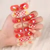 Pegatinas Europeas de Arte para Uñas de Halloween Impermeables Color Sólido Pegatinas de Arte para Uñas de Navidad No Requieren Horneado Pegatinas para Uñas Todo en Uno