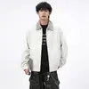 Chaqueta para Hombre 2025 Otoño Nueva Empalmada Cuadros Solapa Holgada Versátil Moda Tendencia Casual Elegante Chaqueta