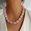 Yongge Joias Estilo Fresco Europeu e Americano Pulseira de Contas Cilíndricas de Acrílico Cor Macaron Contas Quadradas Acessórios de Mão Atacado