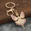 Ventas Directas de Fábrica Moda Creativa Linda Ángel con Diamantes Strass Llavero Colgante Accesorios Regalos