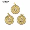 WT-MP285 Nuevo Caliente Latón 18K Borde de Bambú Colgante Religioso Accesorios para Collar
