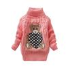 Comercio exterior [Jin Yong] fabricantes al por mayor suéter para niños cuello de tortuga camisa base de punto más terciopelo gruesa elástica camisa AliExpress