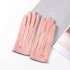 Inverno Feminino Primavera e Outono Estilo Coreano Fino Elástico Ciclismo Estudante À Prova de Vento Quente Forrado com Lã À Prova de Frio Tela Sensível ao Toque Carro Elétrico