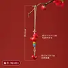 Al por mayor Natural Alto Contenido Rojo Cinnabar Arena Zodiaco Caballo Lanyard para Teléfono Colgante Año del Caballo Llavero Encanto para Bolso