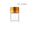 Tapa de Aluminio de 22 mm Botella de Tubo de Vidrio de Borosilicato Alto Sellado a Rosca Transparente Botella de Dulces Botella Cápsula Botellita de Medicina de Pequeña Capacidad