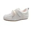 Estilo Zhong Qi ~ Aumento de Altura de 4cm com Velcro Tênis Casuais Finos de Solado para Mulheres, Tênis Esportivos Versáteis, Tênis de Treino Alemão