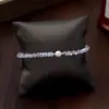 Pulsera de cristal blanco y perla plateada de lujo ligero, estilo primavera-verano, diseño nicho de Instagram, joyería de alta gama
