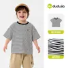 Camiseta de Verano Fina de Manga Corta para Niños Dudu, Top Ligero para Niñas, Ropa de Moda de Verano de Media Manga para Bebés y Niños