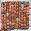 6mm 8mm Pedra Natural Cristal Ágata Canto Chanfrado Quadrado DIY Pulseira Colar Acessórios de Joias Produtos Semi-Acabados Atacado