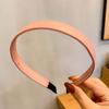 Favorito de la Moda Simple Retro Combinable Banda para el Cabello de PU Banda de Presión para el Cabello Otoño e Invierno Retro Elegante Combinable Tocado Diadema para Salir