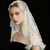 Velo de Encaje Nupcial Retro Francés Nuevo Estilo Tocado de Encaje Accesorios de Boda Velo Facial Corto Hueco de una Sola Capa