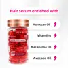 Explosões Transfronteiriças Cápsulas de Óleo Essencial para Cuidados com os Cabelos Nutritivo, Melhorador e Reparador para Cabelos Secos e Irritáveis Óleo de Argan (Capa Dourada)