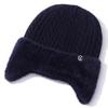 Gorro de Invierno Nuevo para Hombres y Mujeres de Mediana Edad Gorro de Lana Tejido Gorro Cálido para Personas Mayores con Forro de Felpa Gorro Engrosado para Montar Gorro para Hombres