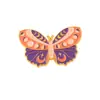 Insignia Popular de Mariposa Colorida Transfronteriza Dibujos Animados Insecto Animal Broche de Metal Accesorios Más Vendido en Amazon