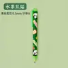 Caneta Esferográfica Fofa de Panda com Acionamento por Pressão Estudante Desenho Animado Tinta Preta Carbono Caneta D'água Alto Valor de Cor Papelaria de Escritório Caneta de Pressão