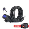 Suporte para trava de bicicleta, trava de cabo de aço para mountain bike, suporte fixo, suporte de canote, suporte para cadeado, suporte de montagem, trava de bicicleta