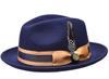 Sombrero bombín de lana transfronterizo de Amazon LAZADA, color blanco en contraste, para hombre, estilo jazz, gran oferta europea y americana, para otoño e invierno.
