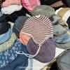 Gorro de protección auditiva de mohair para padres e hijos, de otoño e invierno, de lana para bebés, gorro de punto cálido y frío para padres e hijos, venta al por mayor