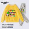 Sprunki Rhythm Box Mercancía Conjunto de Sudadera y Pantalones para Niños Otoño e Invierno Algodón Felpa Top Estampado