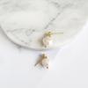 Brincos de pérola naturais estilo barroco estilo coreano cool estilo brincos simples para mulheres temperamento minimalista brincos de pérola para mulheres