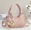 Bolso texturizado, bolso en forma de media luna, bolso de mujer 2026, bolso de hombro simple para el día a día, bolso cruzado, bolso versátil para el antebrazo