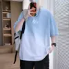 Camiseta de Manga Corta Holgada de Seda de Hielo para Hombre Verano 2026 Nueva Camiseta de Media Manga Marca Trendy para Jóvenes Estudiantes Top