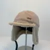 Gorro Espeso con Forro de Lana para Invierno para Mujer, Cálido Protector de Orejas para Ciclismo al Aire Libre Anti-Frío Gorro Lei Feng, Se Puede Usar con Casco, Gorro de Aviador para Esquiar