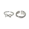 Anillo Retorcido de Plata de Ley S925 con Lazo Souchuang para Mujer Diseño de Nicho Coreano Ins Anillo Versátil de Gama Alta para Dedo Índice