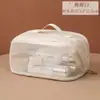 Bolsa de Maquillaje de Malla Transfronteriza para Productos Nuevos con Gran Capacidad, Portátil, Multifuncional, Bolsa de Almacenamiento de Artículos de Tocador de Viaje con Compartimentos para Mujer