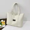 Bolsa de Lona y Lino de Gran Capacidad Transfronteriza 2025 Bolsa para Mamá Viajera Bolsa de Lona Gruesa a la Moda Bolsa para Estudiantes de Clase