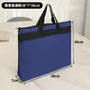 Bolsa Espessa Catiônica para Documentos para Homens e Mulheres, Bolsa para Arquivo de Contratos Comerciais, Bolsa de Conferência com Zíper Portátil para Documentos