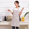 Delantal de toalla a rayas creativo impermeable antiincrustante estilo japonés sin mangas ajustable halter con LOGO imprimible cocina