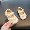 Sandálias de Palha Infantil 2025 Verão Novo Moda Bebê Sandálias de Princesa Sandálias Casuais Macias para Crianças