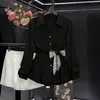 Camisa adelgazante europea y americana transfronteriza de Amazon con ajuste simple a la cintura para mujer, diseño elegante de ropa de trabajo, blusa de nicho de manga larga