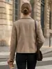 Blazer de Lana Casual para Mujer AliExpress 2026 Otoño/Invierno Texturizado Suelto Abrigo de Lana Ropa para Mujer Transfronteriza