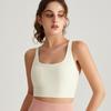 [Personalizado] Camisola de Yoga de Marca de Moda para Mujer, Top Deportivo Sin Costuras, Ropa Exterior de Moda y Sexy, Sujetador Deportivo para Fitness
