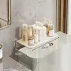 Prateleira para vão traseiro de vaso sanitário, prateleira para vão de parede sem furos, rack de armazenamento oculto, prateleira de vão com laterais alargadas e estendidas
