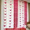 Decoração de quarto de casamento Sala de estar Decoração de cortina de quarto Flor festiva Longa palavra feliz Tridimensional Borboleta Feliz Pingente de corda