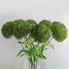 Estilo moderno minimalista flor artificial de simulación tacto de mano bola de guijarro hidratante exhibición de mesa de sala de estar ramo de simulación clavel verde
