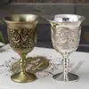 Taça de Vinho Retro Europeia, Taça de Vinho Branco, Taça Flutuante, Enfeites Domésticos, Taça de Vinho Pequena de Metal, Copo Pequeno para Beber, Copo para Destilados
